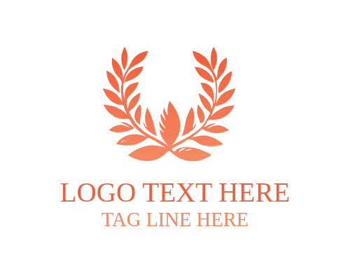 Olive Branch Peace Wreath Logo