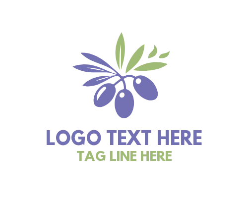 Olive Leaf Crown Tree Logo