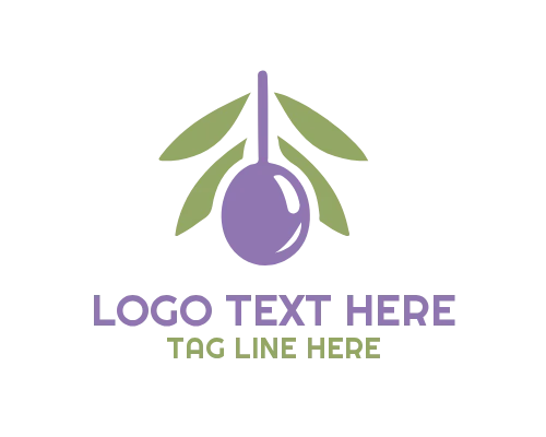 Olive Oil Drop Tree Emblem