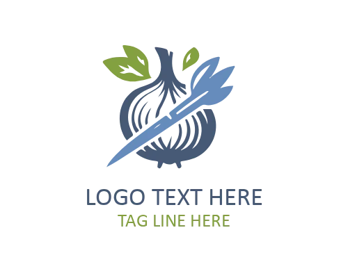 Onion Vegetable Logo