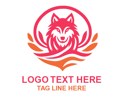 Onyx Wolf Mascot Logo
