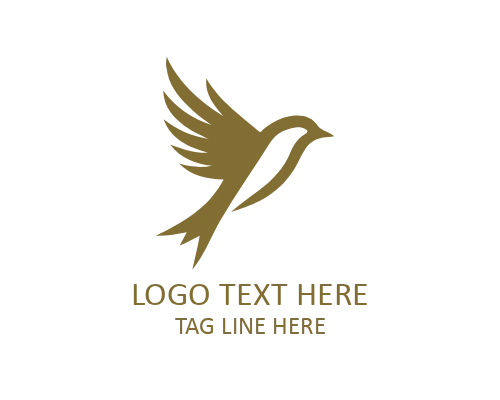 Open Sky Flying Bird Logo