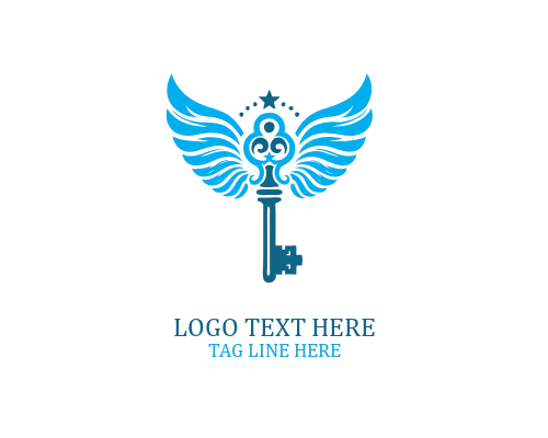 Open Vista Wings Key Logo
