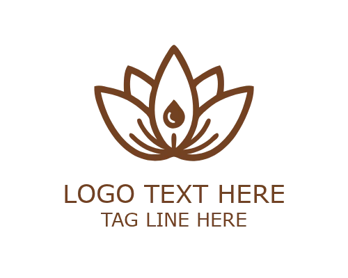 Opulence Lotus Floral Logo for Premium Cosmetic and Beauty Branding