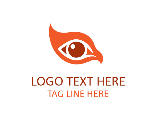 Orange Animal Eye Logo