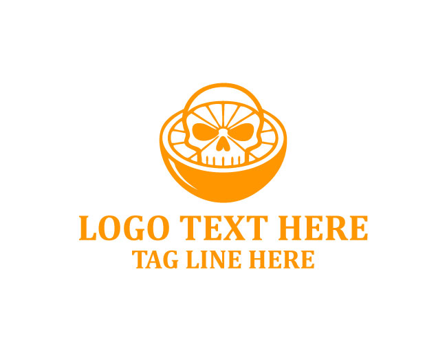 Orange Death Mask Logo