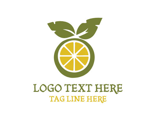 Orange Fruit Logo for Market Branding