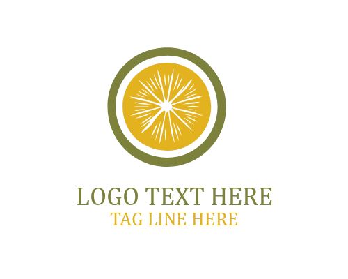 Orange Fruit Logo for Sweet Food Branding