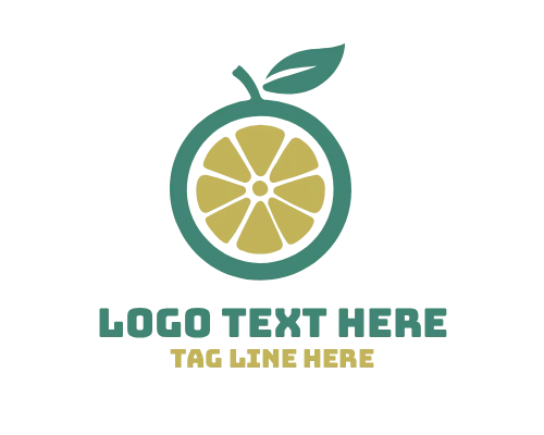 Orange Fruit Logo for Vineyard and Juice Brands