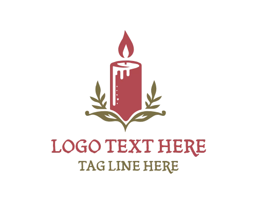 Orchid Floral Candle Exotic Logo