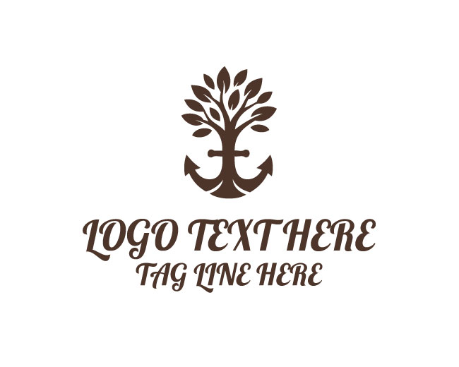 Organic Anchor Tree Logo