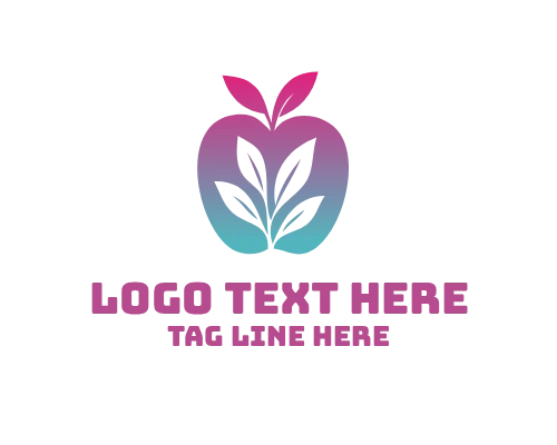 Organic Apple Abstract Logo