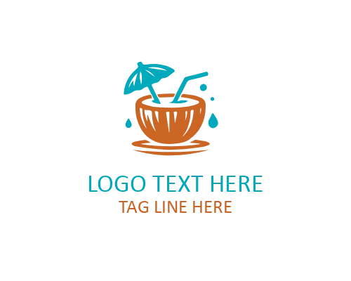 Organic Coconut Food Symbol