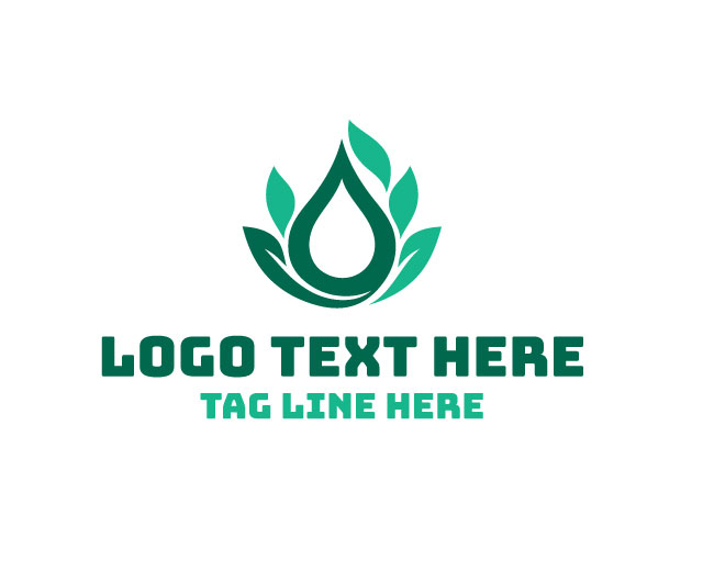 Organic Eco Drop Logo