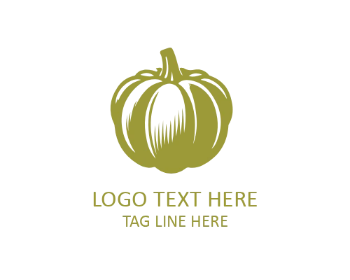 Organic Farm Pumpkin Logo