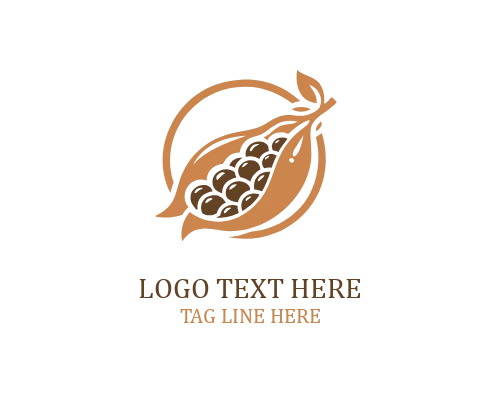 Organic Farm Soybeans Logo