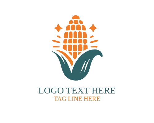 Organic Farm Wheat Brand Logo