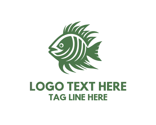 Organic Fish Food Brand Logo