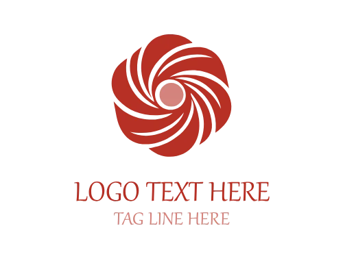 Organic Floral Shutter Logo