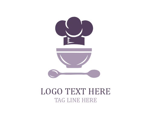 Organic Food Chef Hat Logo