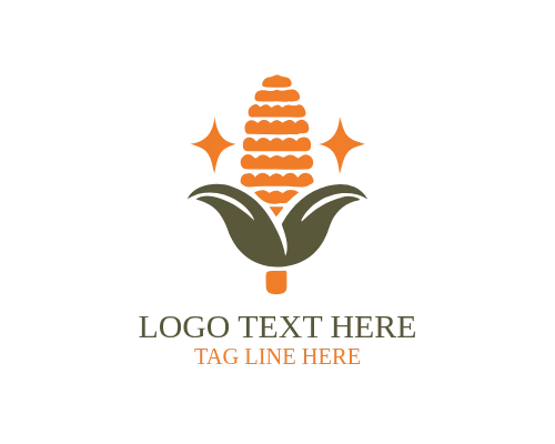 Organic Food Wheat Logo