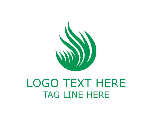 Organic Grass Field Logo