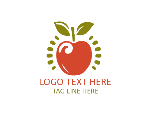 Organic Hand-Drawn Apple Logo