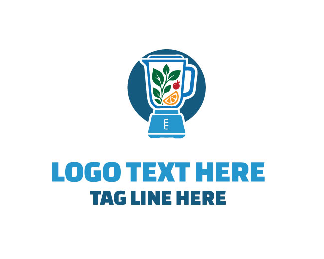 Organic Herb Blender Eco Design Logo