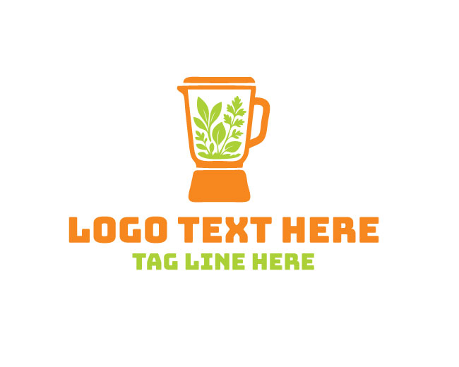 Organic Herb Blender Fresh Herb Logo