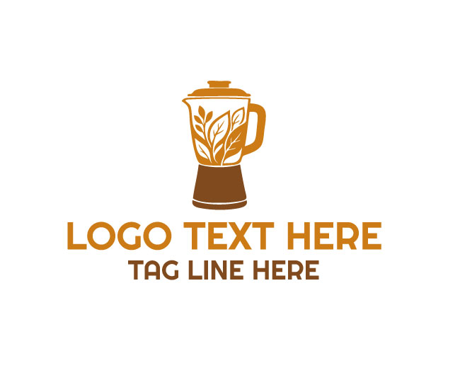 Organic Herb Blender Green Design Logo