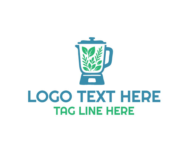 Organic Herb Blender Green Kitchen Logo