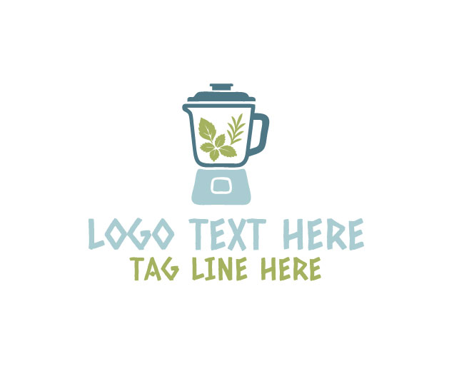  Organic Herb Blender Herbal Best Design Logo