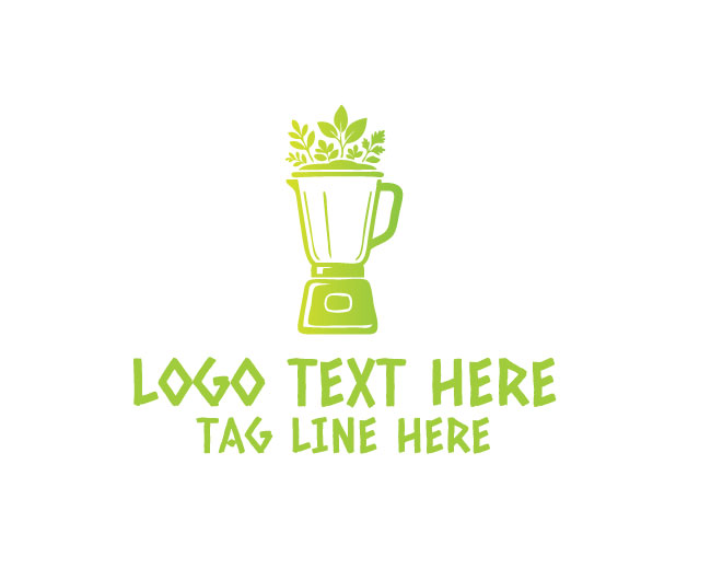 Organic Herb Blender Natural Leaf Logo