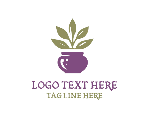 Organic Houseplant Pot Logo