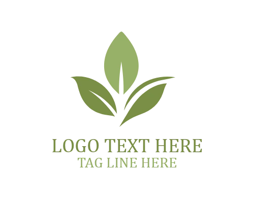 Organic Leaf Brand Logo