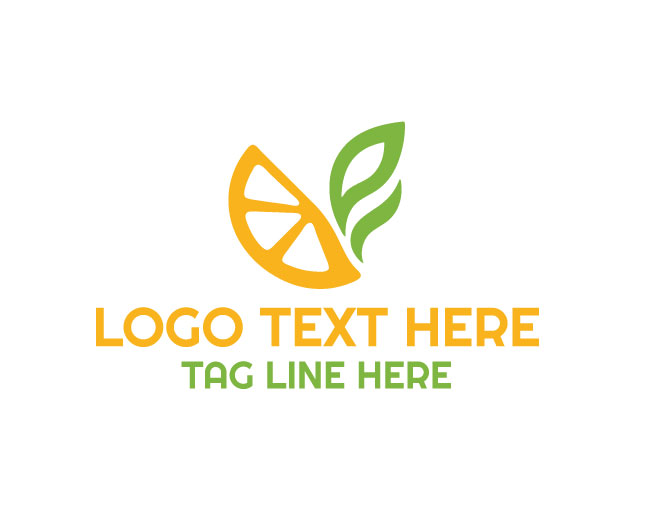 Organic Lemon Leaf Logo