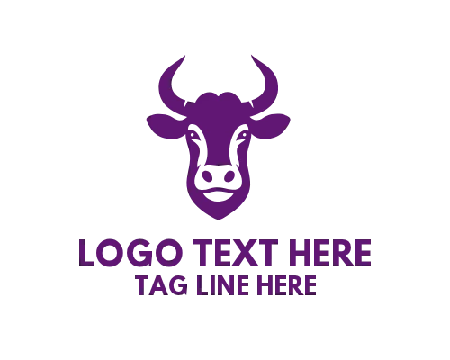 Organic Nature Cow Logo