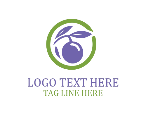 Organic Olive Tree Seal Logo