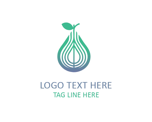 Organic Pear Market Logo for Farmers Markets