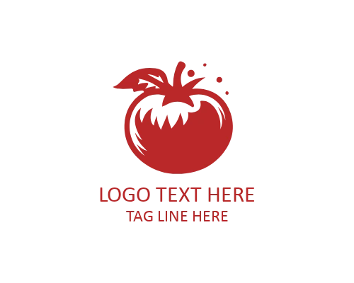 Organic Tomato Logo for Farm and Agriculture Brands
