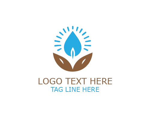 Organic Wellness Symbol Logo for Natural Therapy Branding