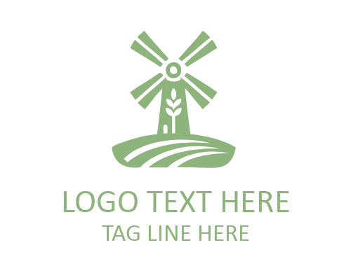 Organic Wheat Mill Logo