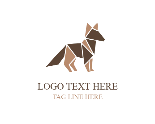  Origami Animal Artwork Logo
