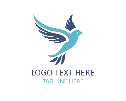 Origami Flying Bird Logo