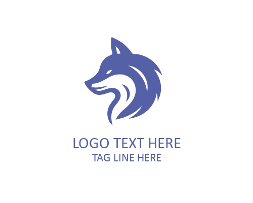 Origami Fox Shape Logo