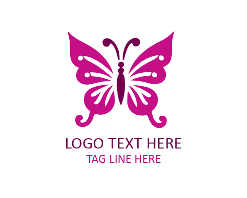  Origami Geometric Butterfly Logo