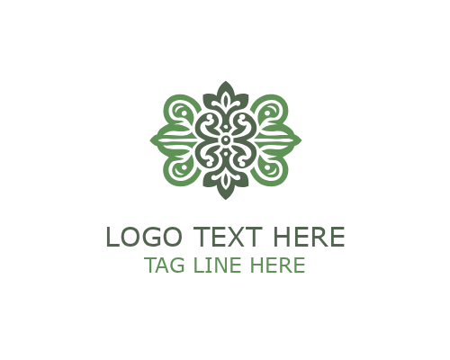 Ornamental Flourish Border Logo