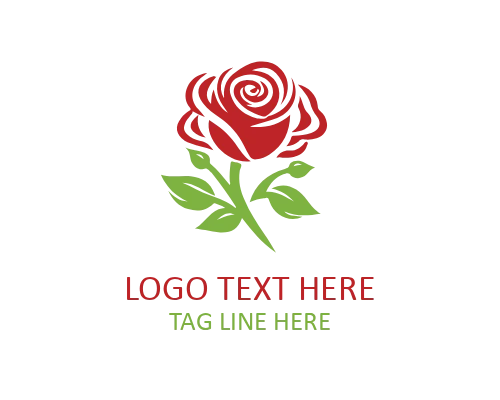 Ornamental Rose Decorative Logo