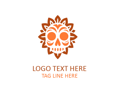 Ornamental Sugar Skull Logo