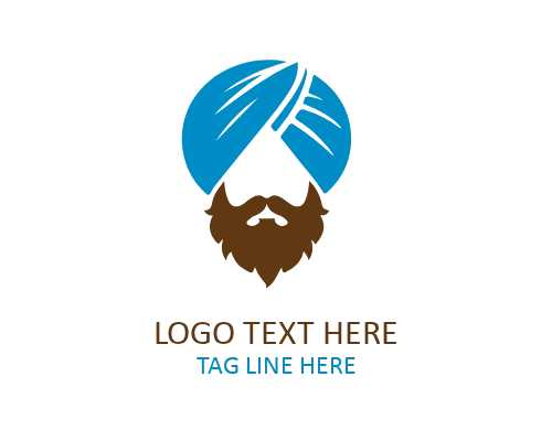 Ornamental Turban Logo for Artistic, Cultural, and Traditional Brands